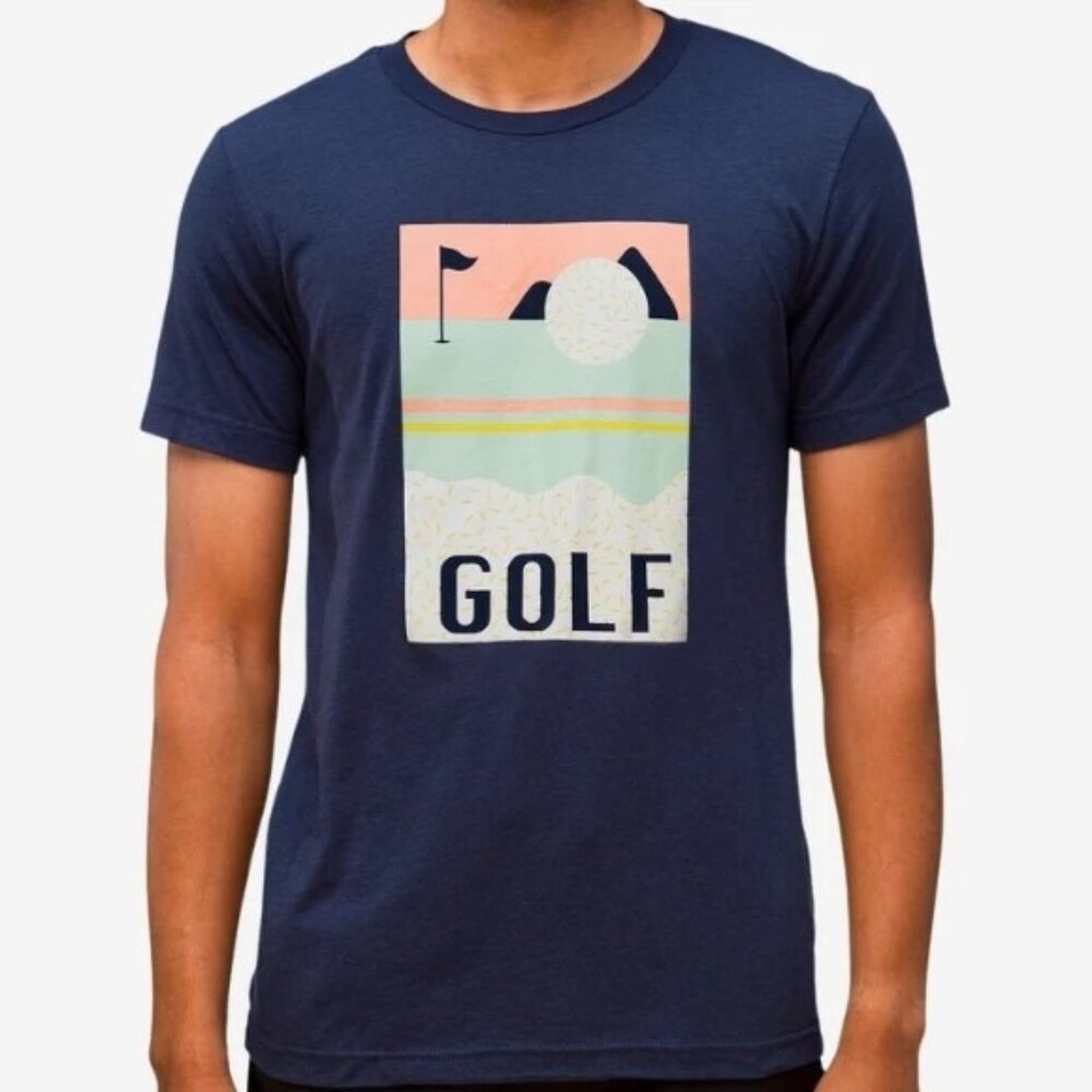 Swing Juice Golf Terrazzo Graphic T-Shirt Men's XL Navy Blue Outdoor Athleisure